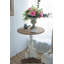 Table d'appoint ronde blanche D22.5X27 ", campagne française