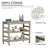 Dannita Wood Kitchen Cart, Kitchen Island, Kitchen Cabinet Storage, Rolling Kitchen Cart