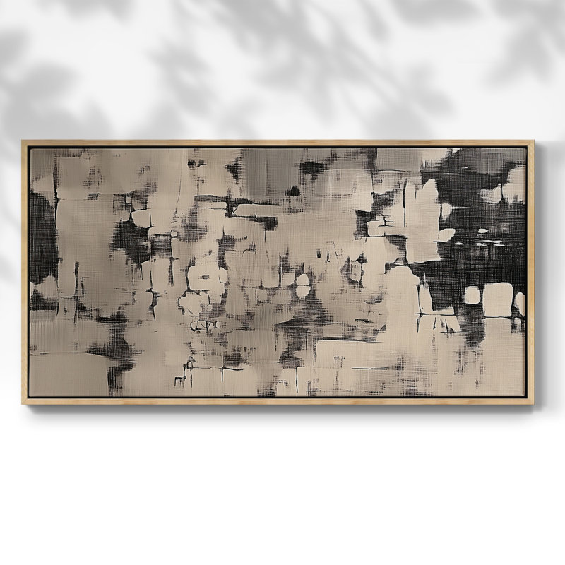 Série abstraite-XXXV- Toile tendue avec châssis tendue, prête à être accrochée