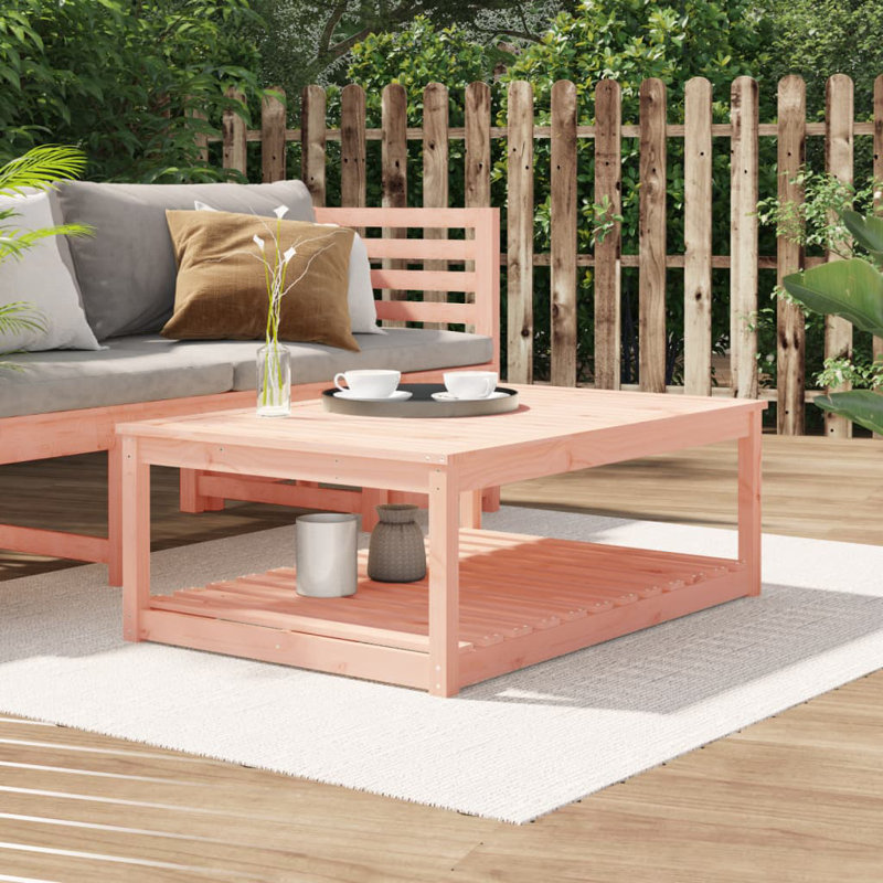 Singita Rectangular Pine Outdoor Coffee Table , cm W cm D, Brown, 45cm H x 82.5cm W x 121cm D
