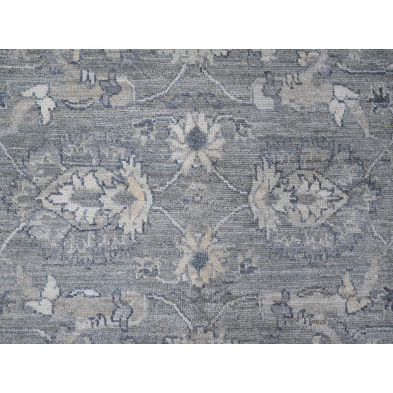 Tapis oriental gris en laine noué à la main 8 pi 9 po x 11 pi 6 po Peshawar 8108E53845054E97A4BFE205293F2ADF