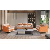 Mercer41 Ellaville 3 - Piece Leather Sectional | Wayfair