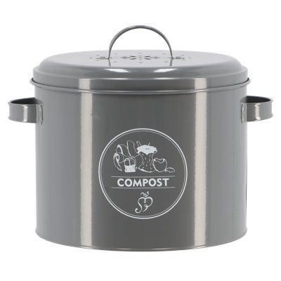 1.67 Gallon Metal Indoor Composter
