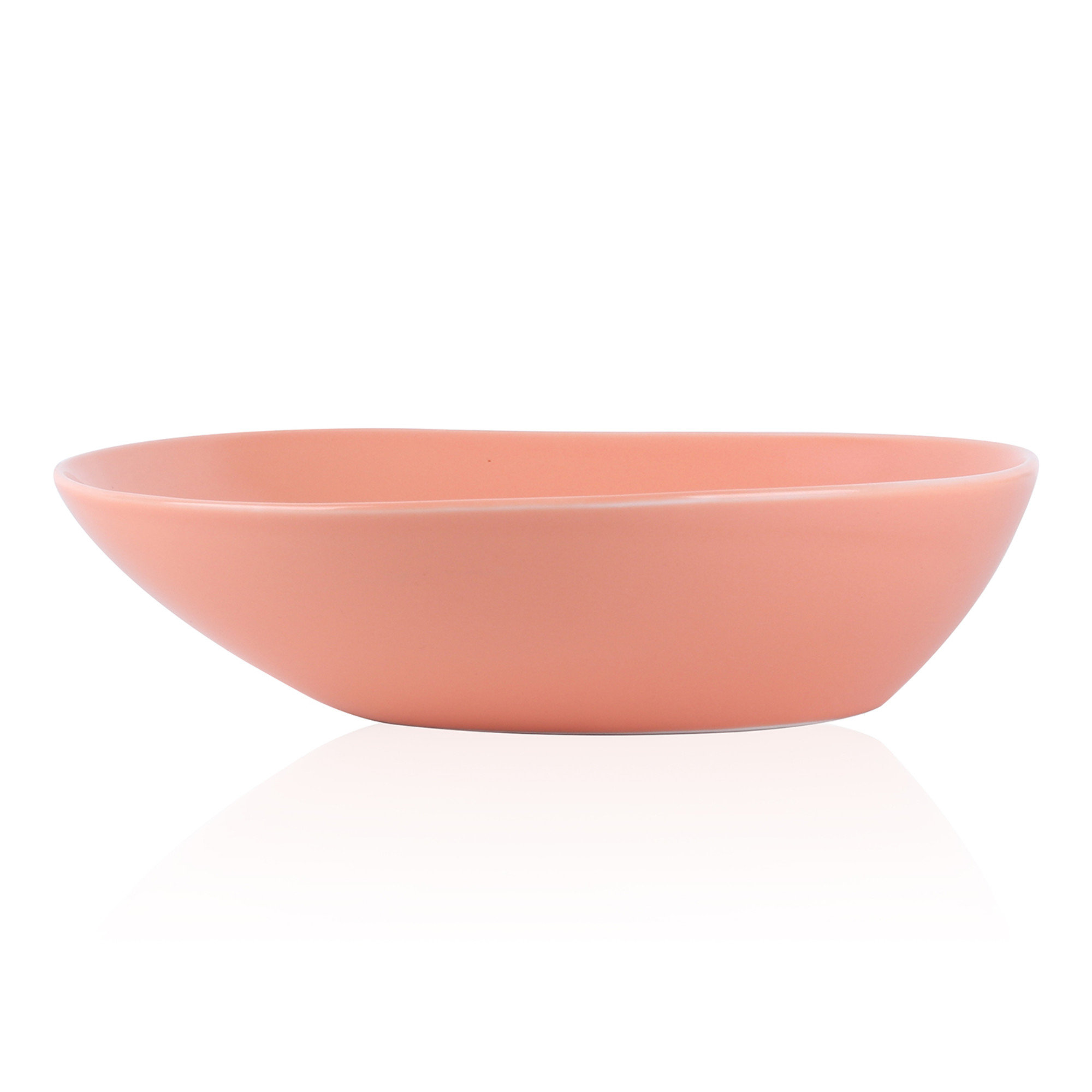 Red Ceramic Pasta Bowls Set, 32 Ounce Soup Bowls, Set of 6, Large