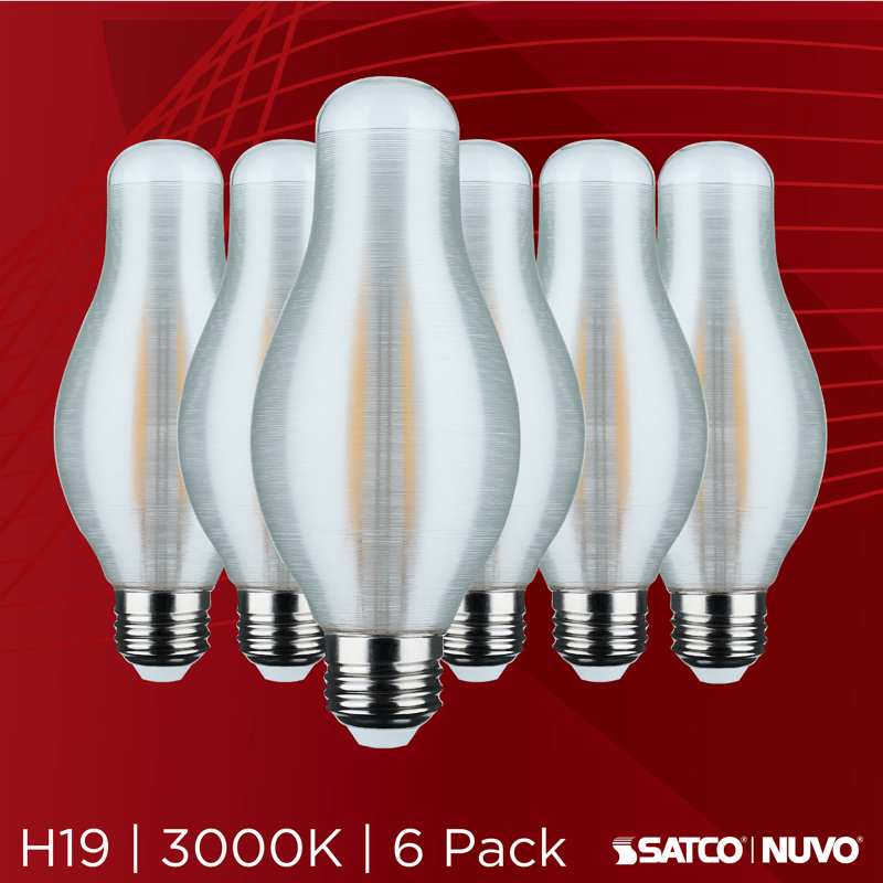 7 Watt H19 LED - 5000K CCT - Medium Base - Satin Spun Finish - 120 Volt, 3000 Kelvins