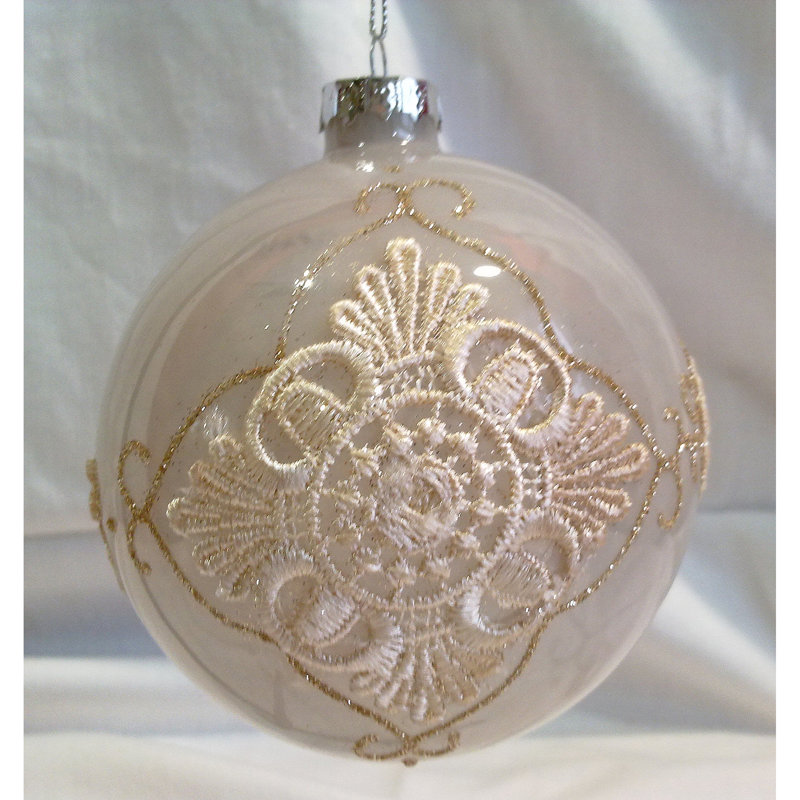 Ornement boule semi-transparente