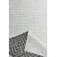 Shevonda White Geometric Shapes Machine Made Cotton Polyester Non-Slip Area Rug-1201181721