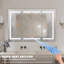 Miroir à pharmacie encastré ou à fixation murale avec lumière à intensité variable et douille Hartli-1429288381-1475870977-1475871006