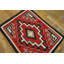 Tapis tissé à plat Bold Red Tribal