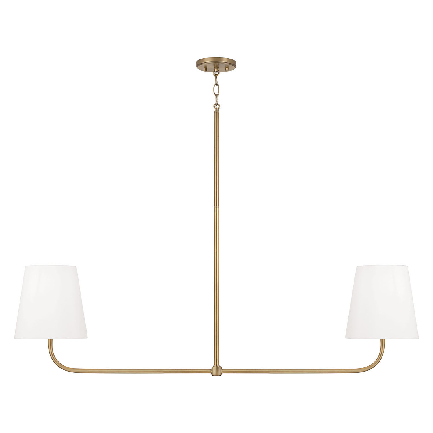 Anna May 2 Light Poly-Blend Dimmable Pendant, Gold
