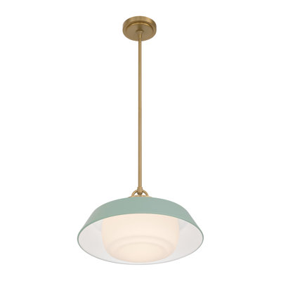 Grantham 16'' Vibrant Gold + Green Pendant