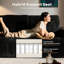 Canapé d'angle moderne en forme de L avec méridienne, canapé compressé avec tissu à fils argentés brillants, aucun montage requis-117448923-117448924