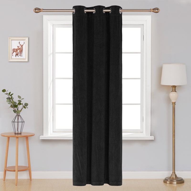 Room Darkening Curtain Single Panel, 38" W x 72" L, Baby Pink
