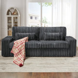 88 Inch Modern Couch, 3 Seater Sofa Couch with Lumbar Pillows and Armrests, Comfy Sofa- Cloud Sofas for living Room