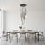 9 - Light Matte Black LED Pendant