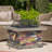 28" Concrete Wood Burning Outdoor Fire Pit Table With Lid-82488364