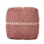 Repose-pieds extérieur rectangulaire avec coussin boho Jovanni