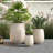 Lightweight Round  Outdoor Planter Set-3 Sizes-272197571