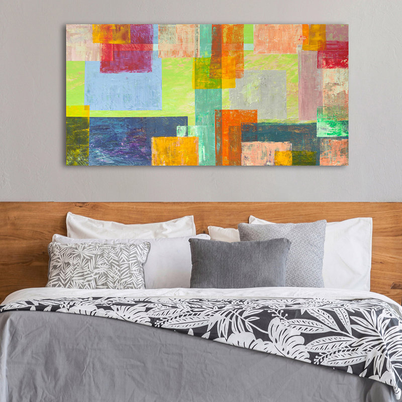 Kaleidos II 1 Piece Wrapped Canvas Wall Art, 35cm H x 70cm W x 4cm D