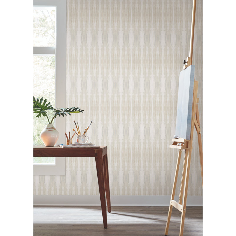 Striped Wallpaper Double Roll, Sand