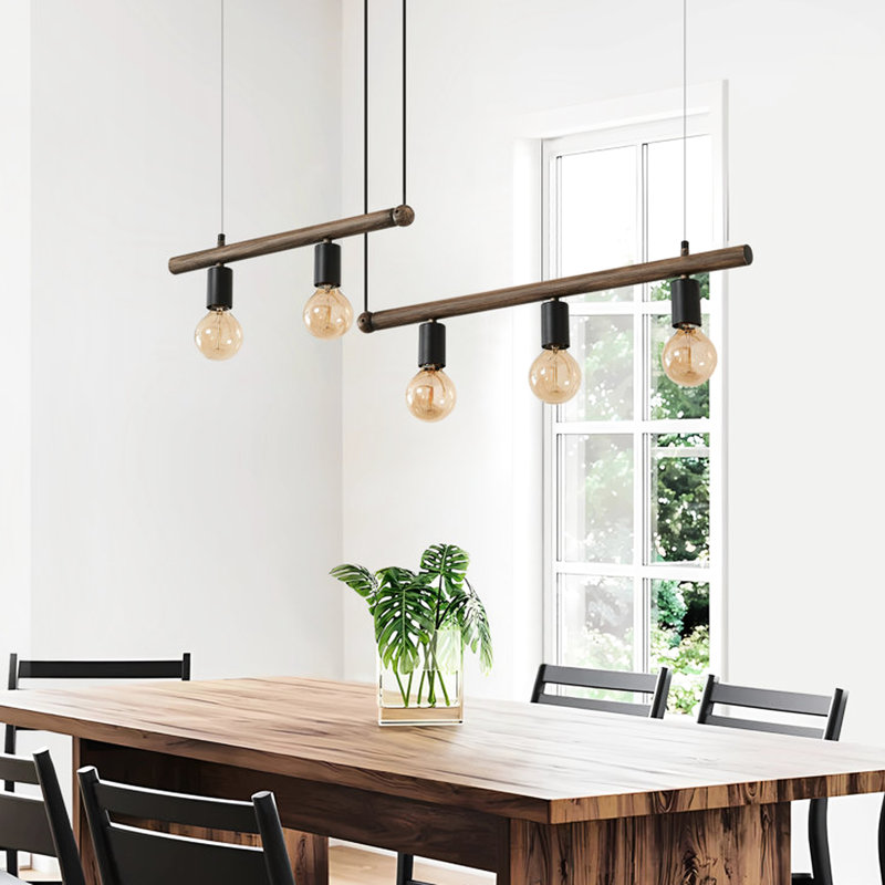 5 lumières en métal pour grande pièce - finition bronze, base E26, fer à repasser à intensité variable de 50 W maximum, à intensité variable, sans ampoule incluse