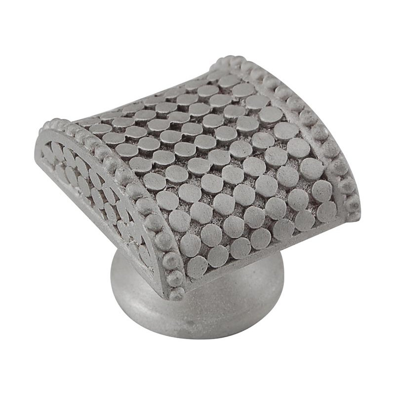Tiziano Geometric Knob, Satin Nickel, 1" H x 1" W x 0.875" D