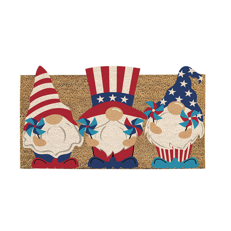 Tapis en fibre de coco Patriotic Trio