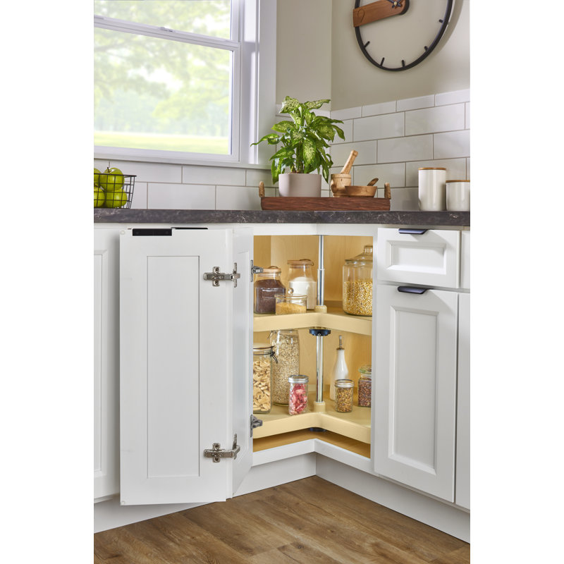 Tablette 2 pièces Rev-A-Shelf Lazy Susan, Amande, L 24,0 po x P 14,31 po