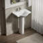 Veer™ Ceramic Pedestal Bathroom Sink with Overflow-19195678-10942335-46044464