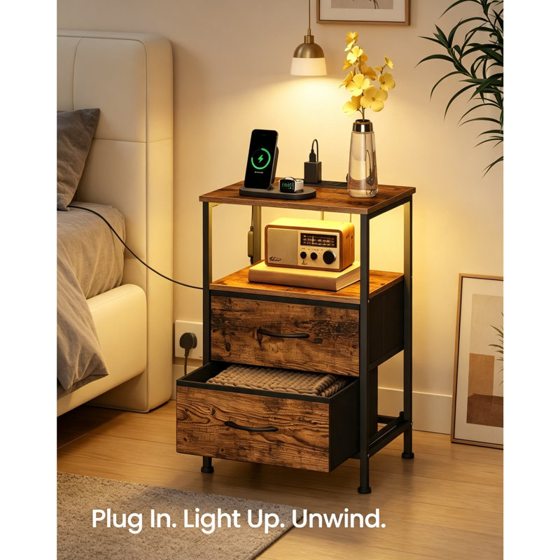 39.6 cm W Bedside Table