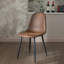 47cm H Upholstered Dining Chair in Brown