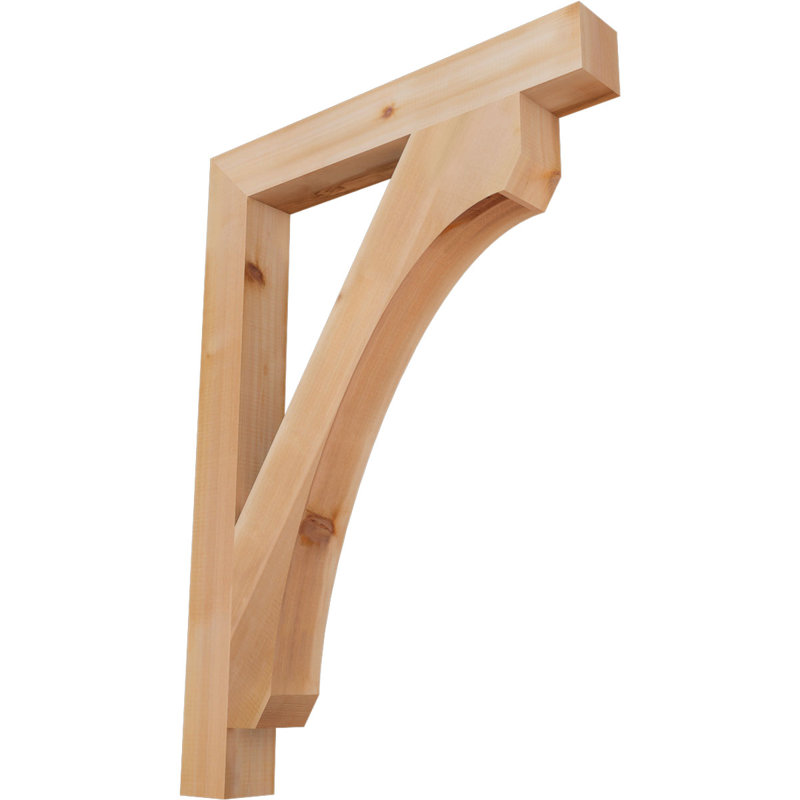 Support en bois rustique Legacy Block, Cèdre rouge, Lisse, H 42 po x l 3,5 po x P 30 po