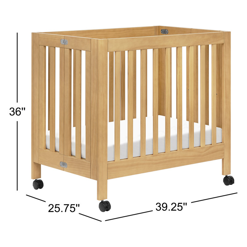 Origami Mini Portable Crib, Honey