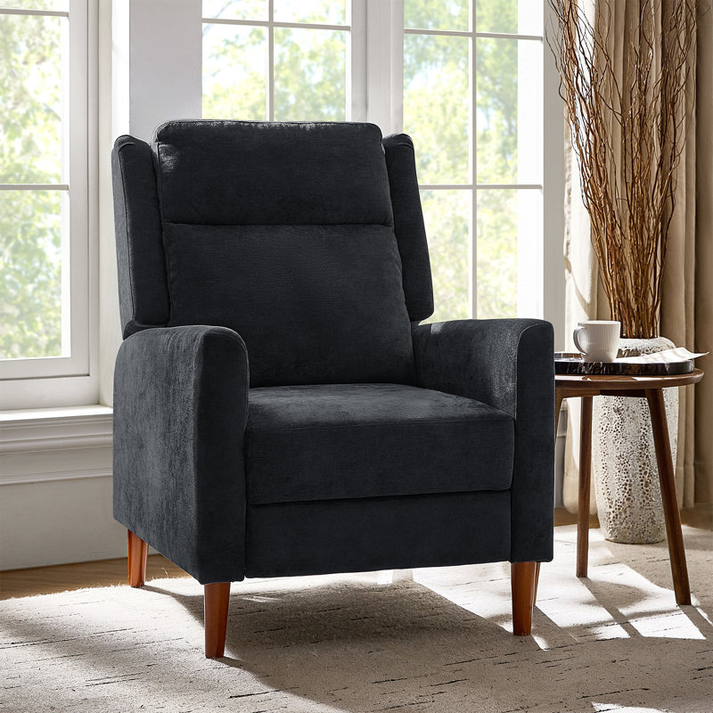 Fauteuil inclinable de 27 po Adana, Noir