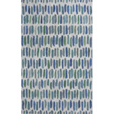 Cayo Hand Tufted PET Indoor/Outdoor Rug in Natural/Green/Blue