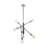 Bosco 6 - Light Black Multi-light Pendant
