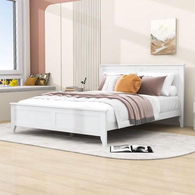 Zachai Wood Platform Bed Frame with Headboard