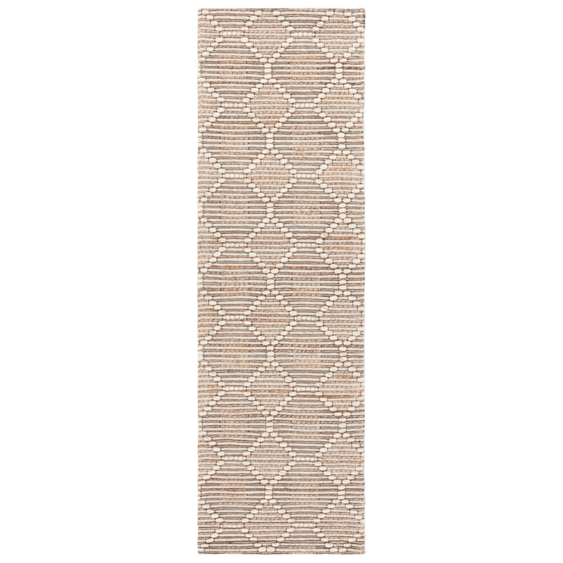 Tapis beige / ivoire Marbella 575, Tapis de couloir 2 pi 3 po x 8 pi