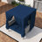 Outdoor Patio Sunbed With Curtains-614334446
