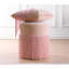 Almore 45cm Wide Round Solid Colour Pouffe Ottoman-1859672915