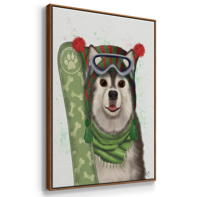 Snowboard de Noël Husky
