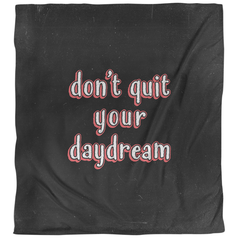 Les citations ne ferment pas votre housse de couette réversible simple daydream, Housse de couette pour très grand lit, Rouge