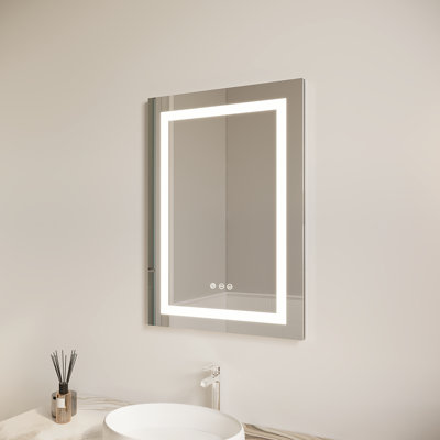 Armoire à miroir de salle de bain à DEL 26 po x 20 po - Garantie de brouillard imperméable 3000K 6000K
