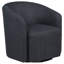 Fauteuil d'appoint pivotant en tissu Mossbrook anthracite-2092334391