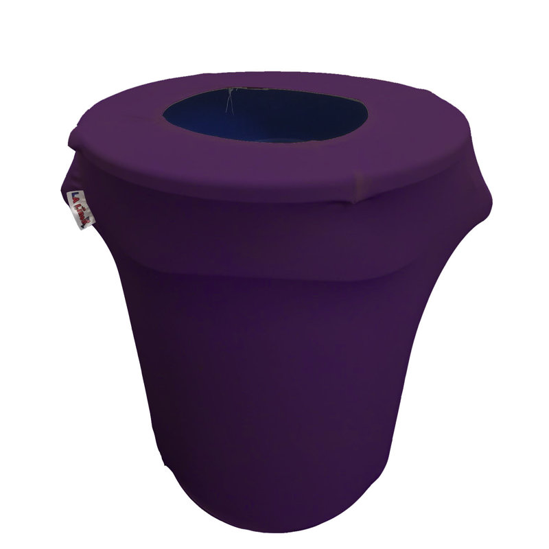 Housse pour poubelle extensible en élasthanne, 32" H x 24" L x 24" W, Mauve