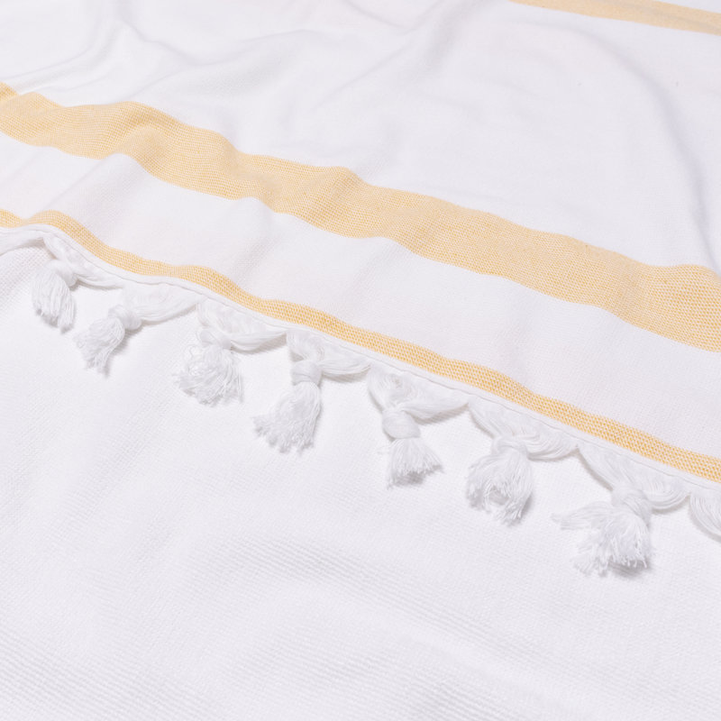 Très grande serviette de plage Marlene, Jaune