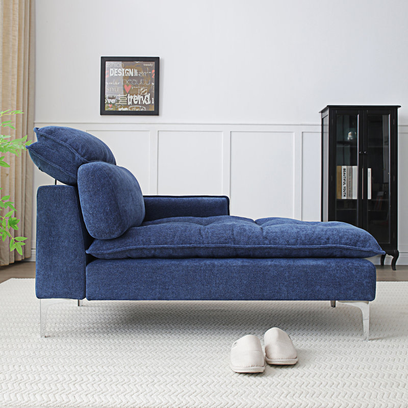 Chaise longue 55 po d'intérieur, Bleu