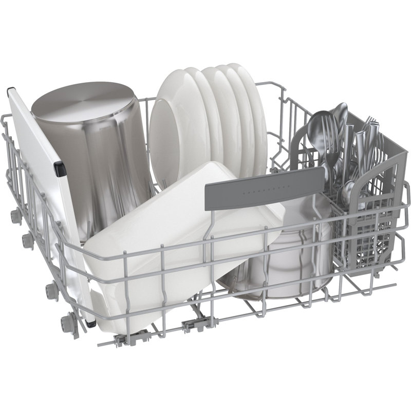 800 Series 24" Top Control Built-In Dishwasher with Stainless Steel Tub and Flexible 3Rd Rack, Stainless Steel