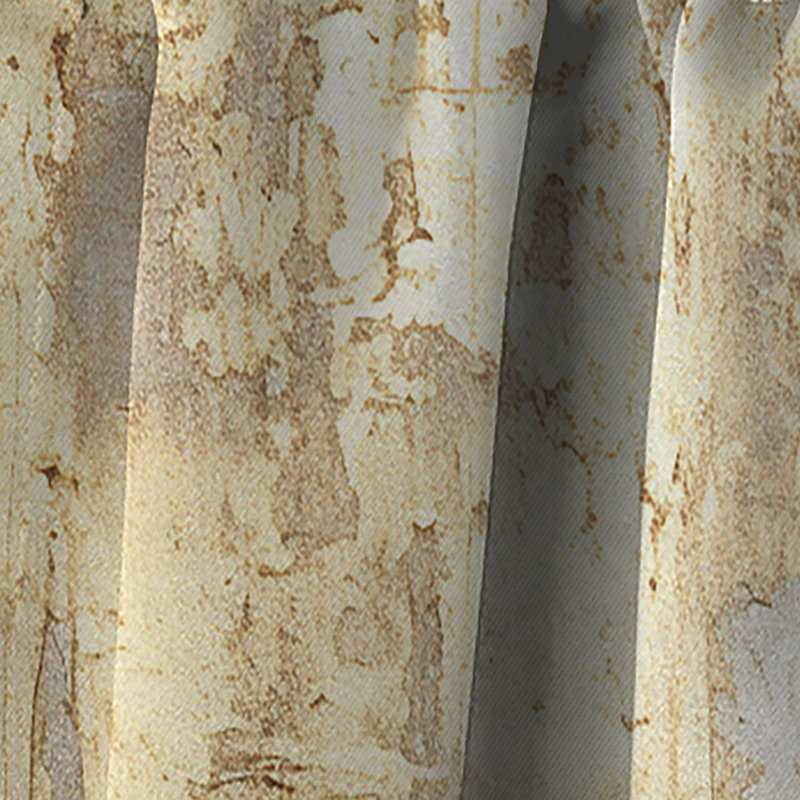 Minimal Gold And Beige Abstract River III - Northern Lights Blackout Nature Curtain - 1 Panel, 52" W x 84" L