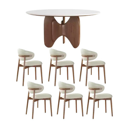 Ensemble de tables de salle à manger Vintage Rock Plate.